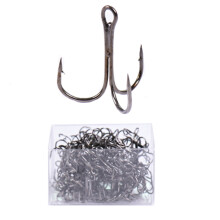 BE-TOOL Treble Fishing Hooks High Carbon Steel 50 or 100