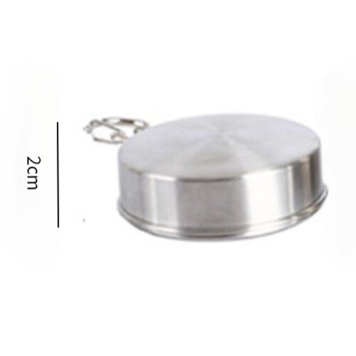 Folding Cup Measuring Jigger with Keychain 75ml 2