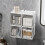 Bathroom Pull-Out Storage Box for Cotton Swabs & Pads Organizer Under Mirror Cabinet Storage Box Hook-Style 5