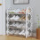 4-Tier Stackable Shoe Rack with Handle for Sneakers and 4