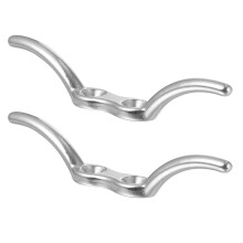 Canoe Hardware Silver Cleat with Cross Lock 2 pcs
