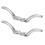Canoe Hardware Silver Cleat with Cross Lock 2 pcs 1