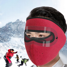 Windproof Cold Weather Mask with Goggles Polyester 1 Pack