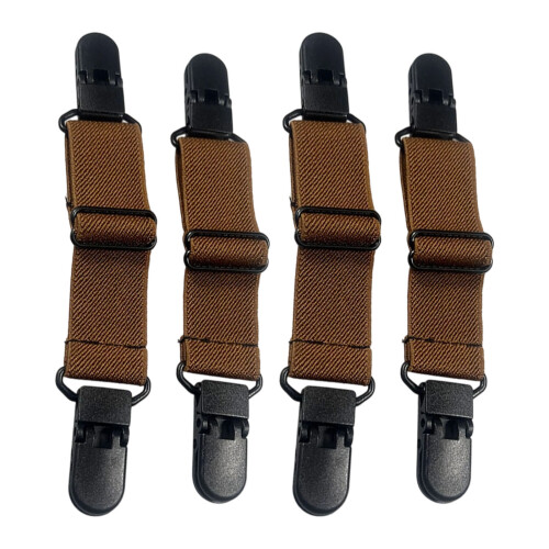 Mehrzweck-elastische Schuhclips, rutschfeste-Hellbraun