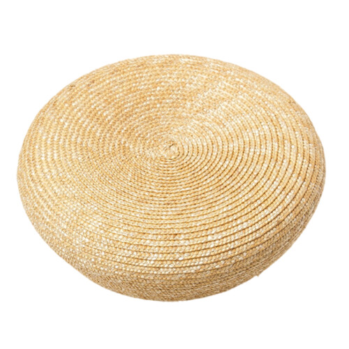 Unisex Beret Cap From Organic Straw Lightweight Foldable Design