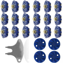 Screw-in Cricket Spikes with Spanner Cricket Shoe Spikes-blue