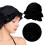 Women's Elastic Ruffle Swim Cap Black 4