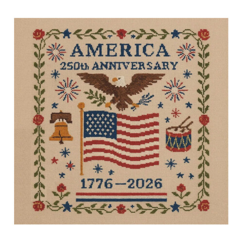 Anniversary Crossing Stitching Kit US 250th Patriotic-B