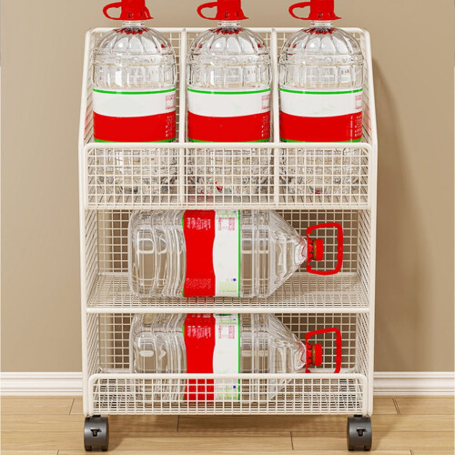 Portable Rolling Storage Unit with Shelves for Easy Access 1