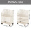 Portable rolling storage stand with shelves 5