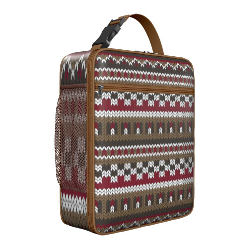 Boho Chic Thermal Meal Carrier with Comfort Handle
