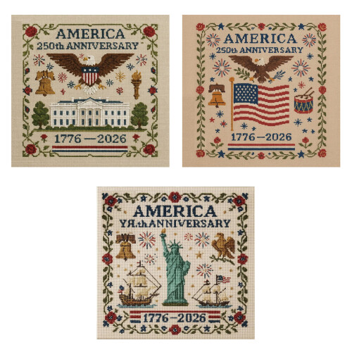 US 250th Anniversary Crossing Stitching Kit Patriotic-C 1