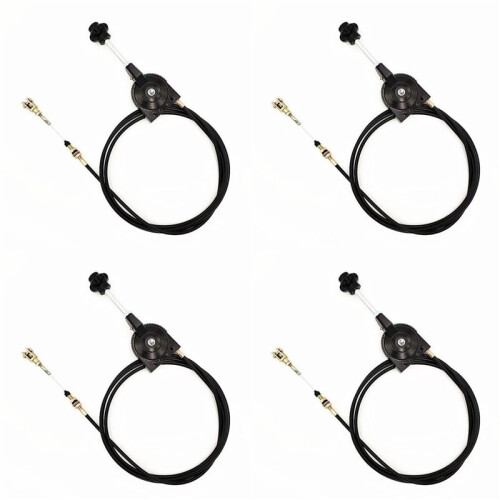 4pcs 1m Hand Throttle Control for Excavator Harvester Tractor Ship Spreader Throttle Cable Assembly Self-Locking