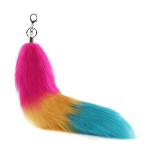 Nepbont Vossen Staart Sleutelhanger Cosplays Speelgoed-stijl 1