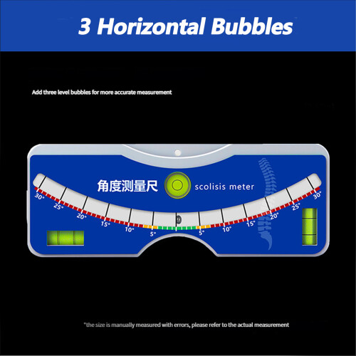 Scoliosis Test Meter with Bubble Level ,Scoliometer 0-30 For 2