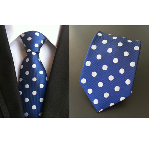 Men's Polka Dot Jacquard Necktie 8 cm Wide