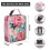 Floral Insulated Lunch Bag Waterproof Reusable 1 2