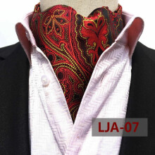 Men's Paisley Polka Dot Cravat Scarf Ascot Neck Tie