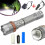 LED Flashlight Lotus Head 2000 Lm 3-Mode Waterproof Gray 1