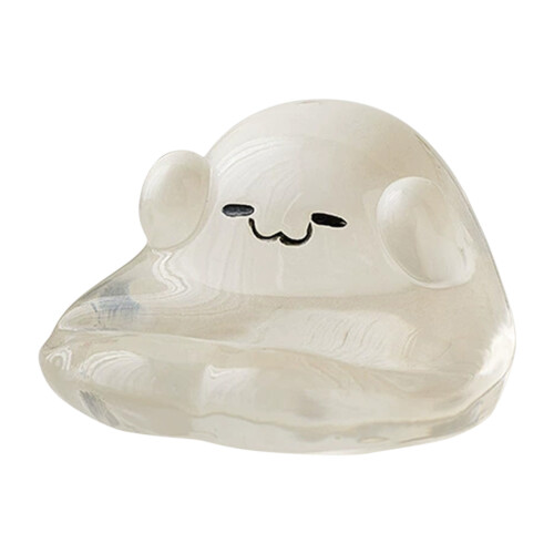 Ghost-shaped phone stand resin desk bedside holder 1
