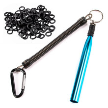 Wacky Worm Rig Tool for Bass Fishing with 6mm O-Rings