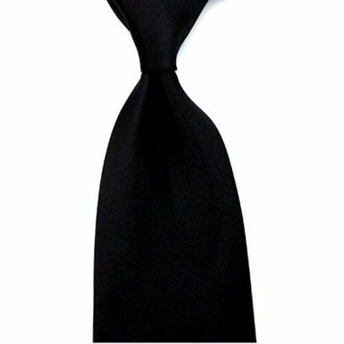 Men's Satin Neck Tie Classic Solid 8cm Wide 5 Pack