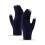 Winter Gloves Knitted Wool Navy Fingerless 1
