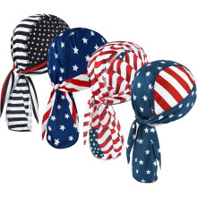 Multicolor Paisley Skull Caps Absorb Moisture 4 Pack