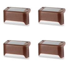 Miuline LED Solar Path Light Brown 4 Pack