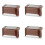 Miuline LED Solar Path Light Brown 4 Pack 1