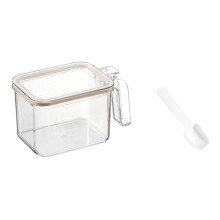 Clear spice organizer box with lids 6-pack