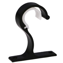 Supports de tringle à rideau sécurisés, support fiable en-Noir