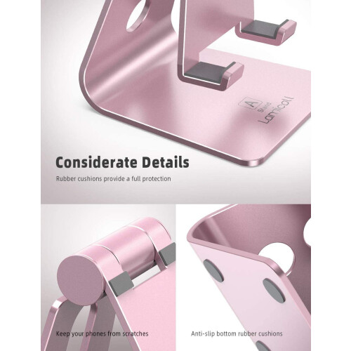 Rose Gold Adjustable Phone Stand for iPhone and All 2
