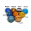 Dodgeballs Set 2.48 Inch 9 Pieces with Hand Pump 2