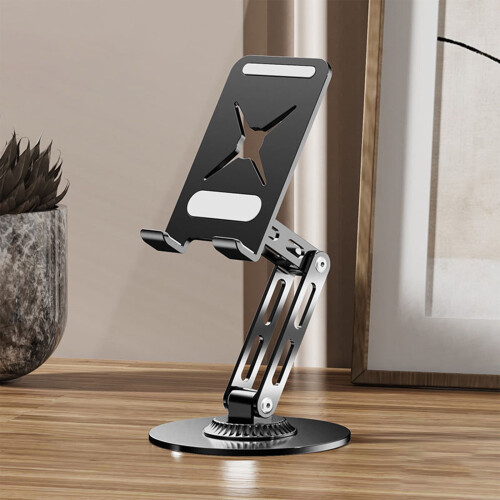 Metal Tablet Stand Foldable Adjustable 360 Portable