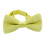 Kids Pre-Tied Bow Tie Solid Polyester Adjustable Yellow 1