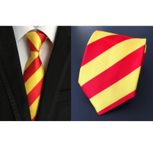 Men's Stripe Wide Jacquard Necktie for Formal Wear