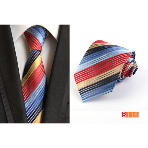 Men's Rainbow Jacquard Necktie Polyester 8cm