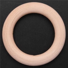 10x Wooden Ring for Crafting DIY Jewelry Making 50mm