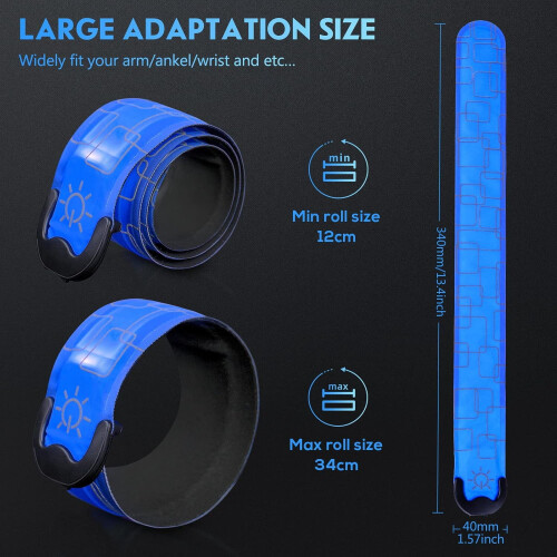 Rechargeable LED Armbands Adjustable High-Vis Safety Light 2