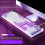 TeashCHAT Gaming Keyboard USB Wired RGB Ergonomic Floating 1