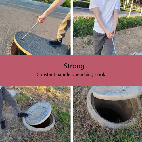Manhole Cover Hook Drain Grate Lifter T Shaped Handle Manhole 1