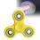 (Yellow)Fidget Spinner Toys Plastic Alloy Material Solid Color Rotate Decompression 8