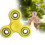 (Yellow)Fidget Spinner Toys Plastic Alloy Material Solid Color Rotate Decompression 9