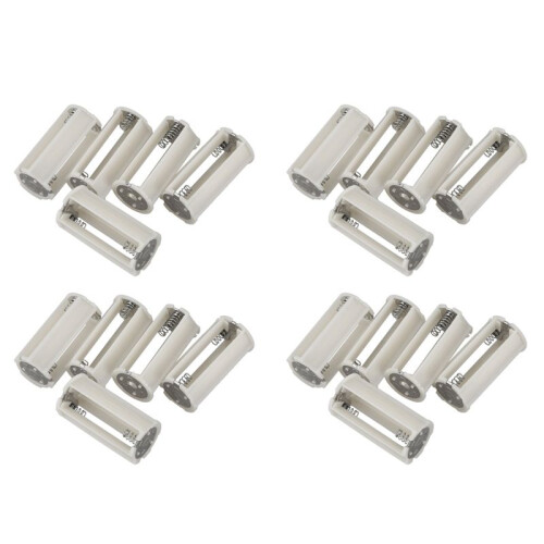 Serial Connection Cylindrical 3x 1.5V AA Battery Plastic Holder 20 Pcs