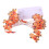 Reindeer String Lights Warm Orange 10ft Battery Copper Wire 2