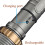 LED Flashlight Lotus Head 2000 Lm 3-Mode Waterproof Gray 4
