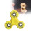 (Yellow)Fidget Spinner Toys Plastic Alloy Material Solid Color Rotate Decompression 4