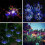 Solar Firework Lights 150 LED IP65 Remote Garden Pathway 5