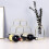 Wine Rack Stainless Steel Geometric 9-Bottle 8